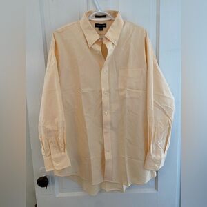 100% Cotton Butter Yellow Button-Down Oversized Shirt